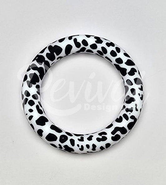 Cow Print - 65mm Silicone Ring