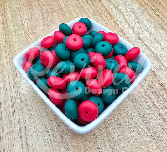 Silicone Abacus Bumpers - Mistletoe Mix - Pack of 50