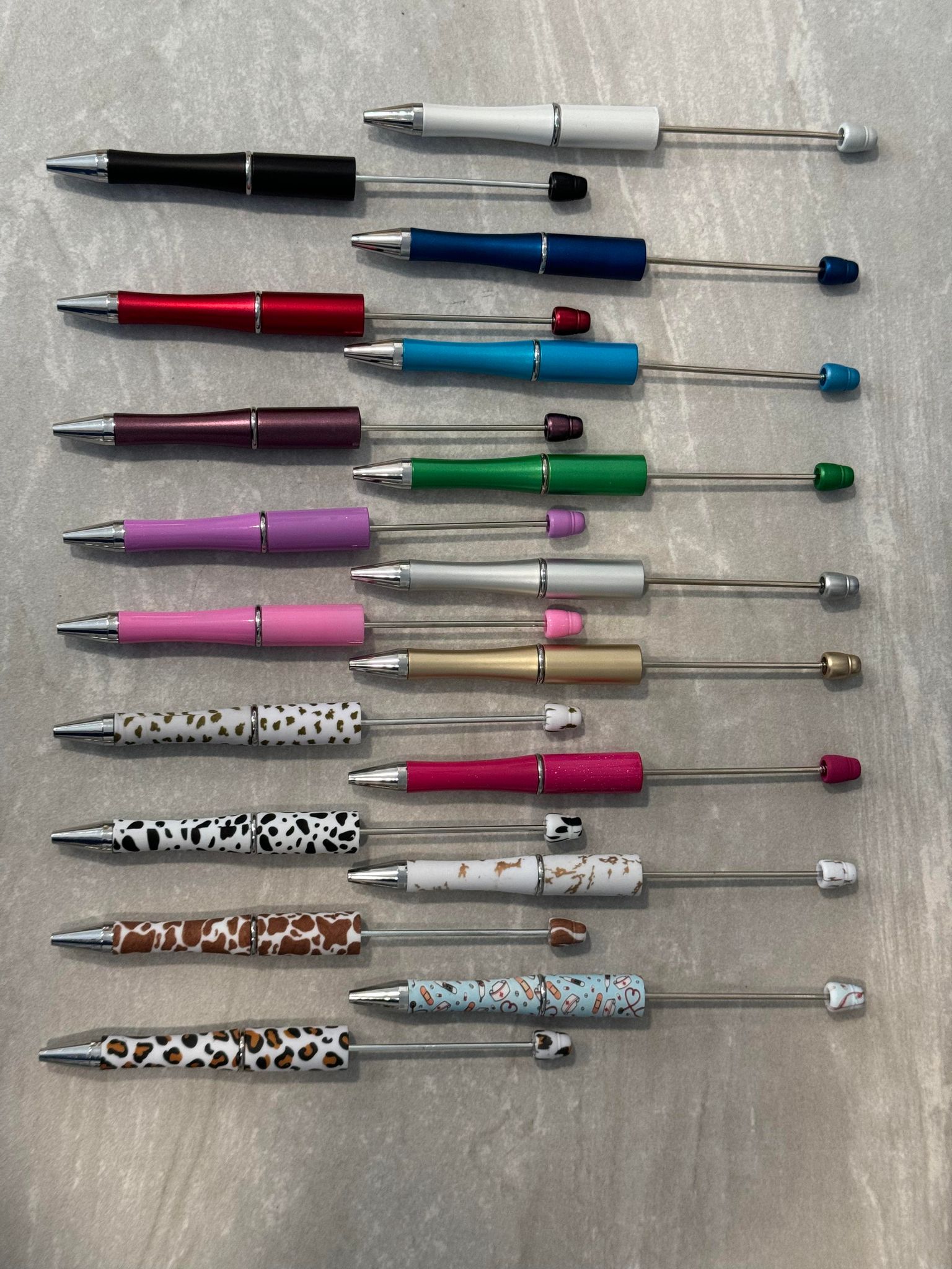 Rainbow Pen Rainbow Beaded Pen Cute Pen Beaded Pen Silicone Beaded