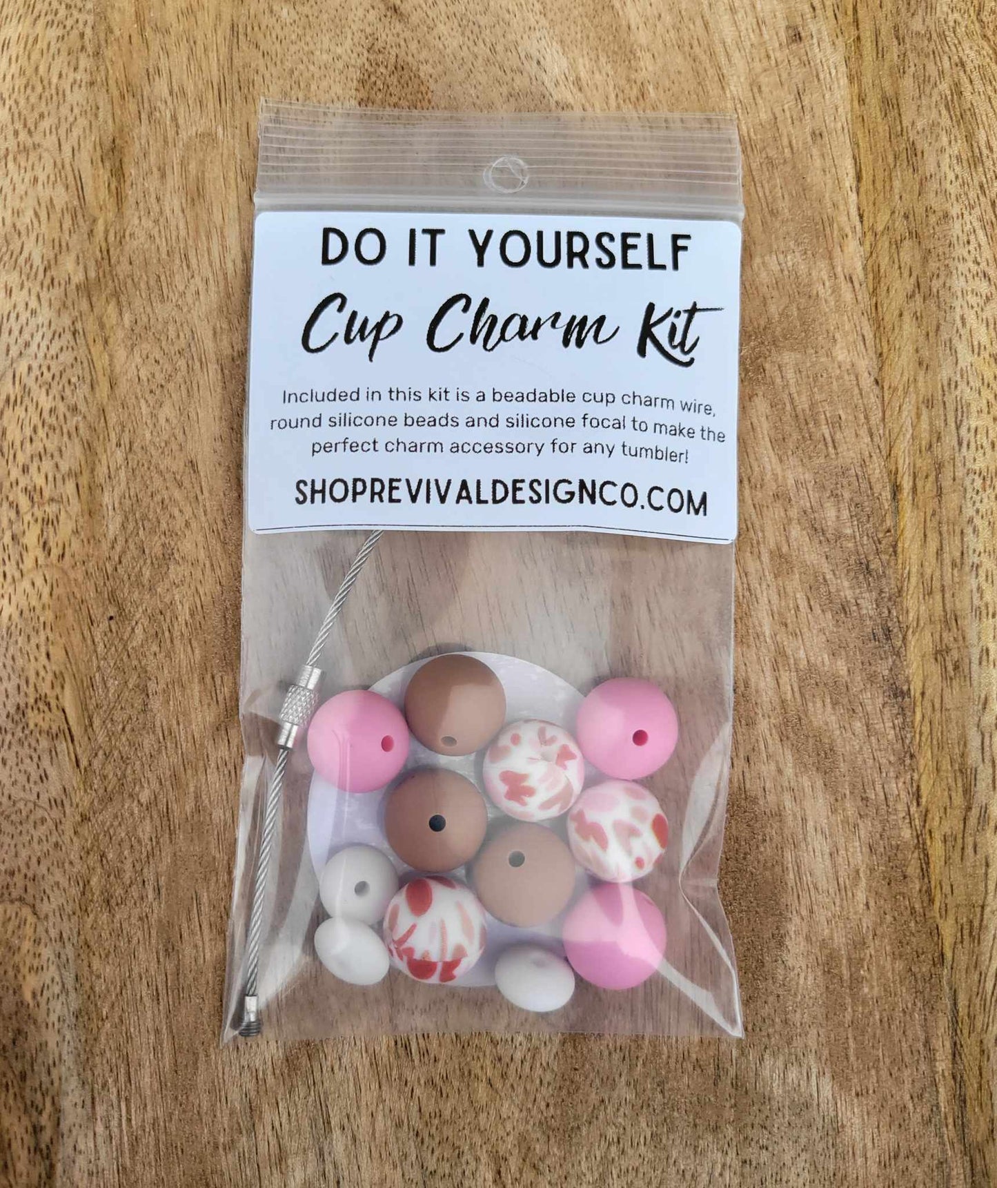 D-I-Y Cup Charm Kit - Happy Harlequin