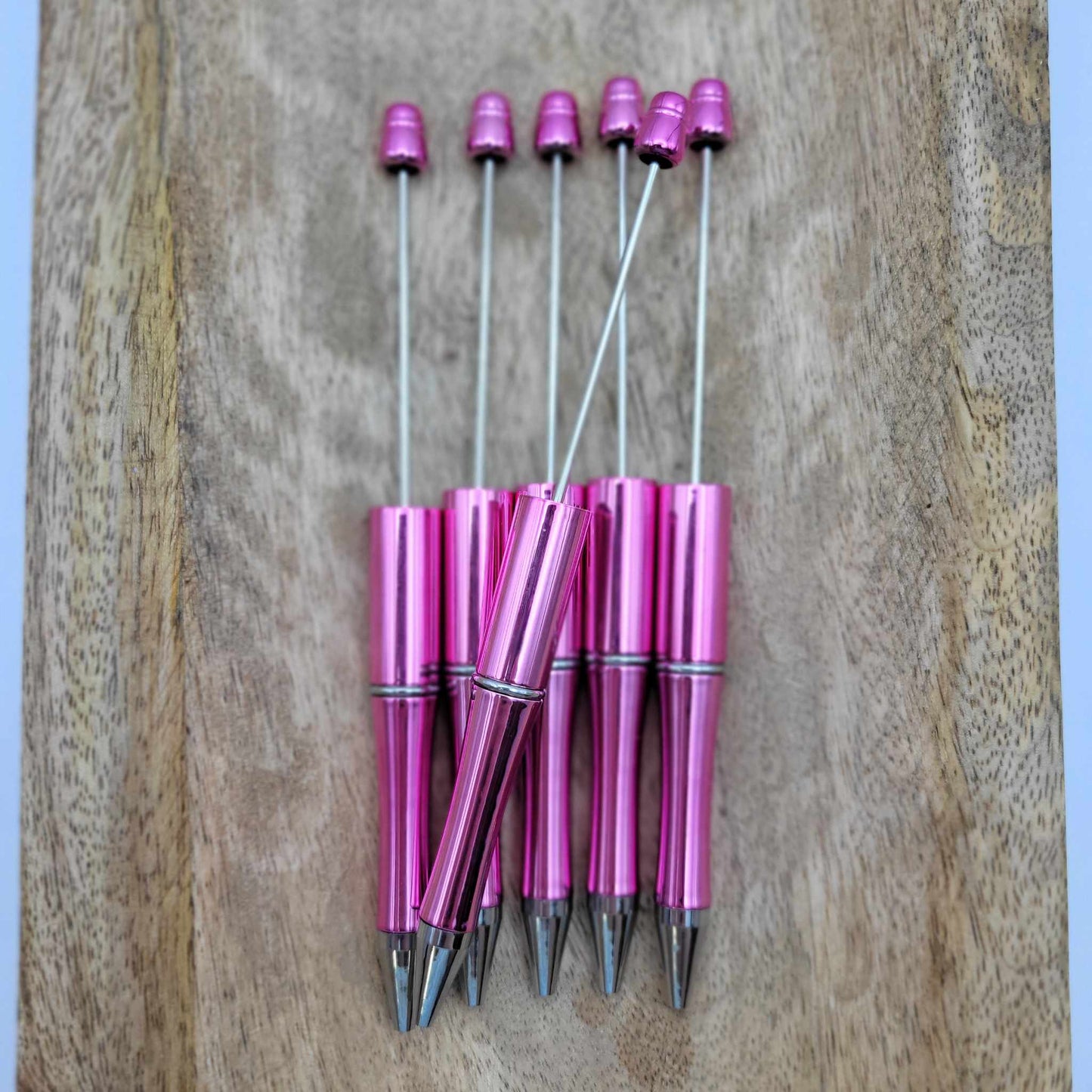 Metallic Pink - Beadable Pen Base