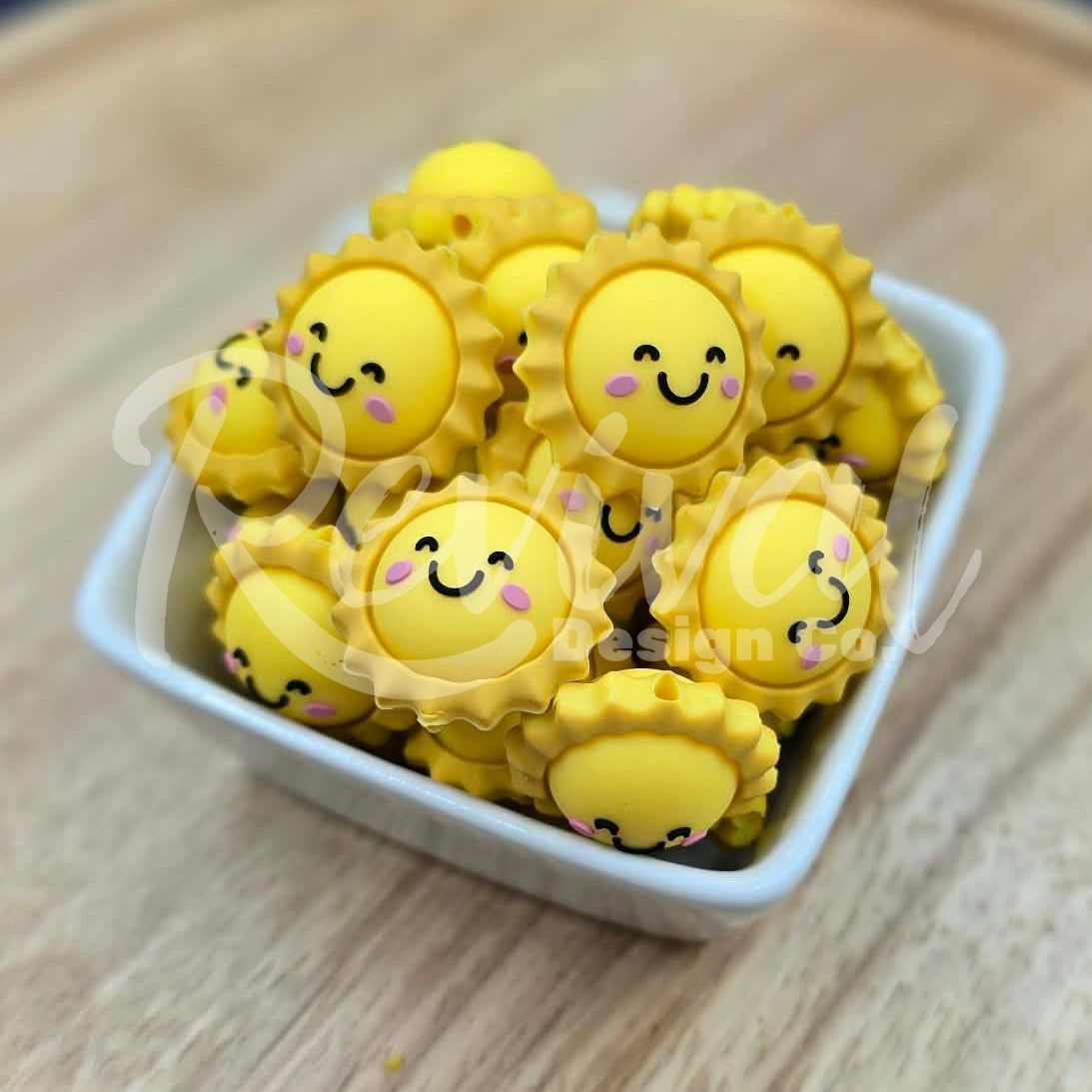 3D Sun - Silicone Focal Bead