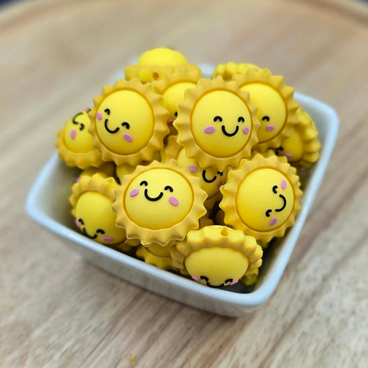 3D Sun - Silicone Focal Bead