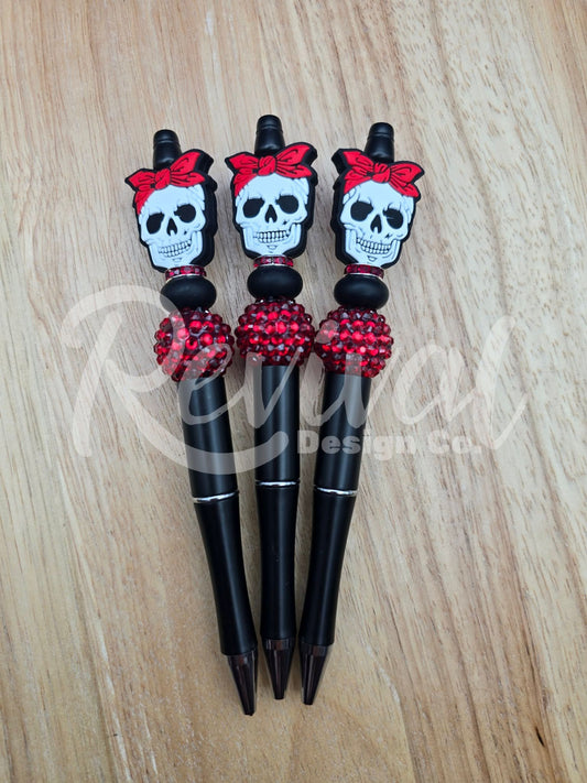 Bandana Bandit - Silicone Beaded Pen (Ready-To-Ship)