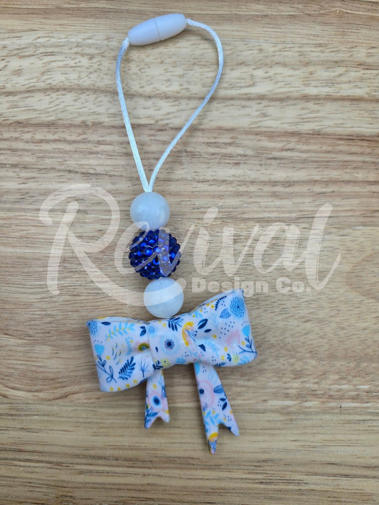 Meadow Skies - Bow Car Charm (Ready-To-Ship)
