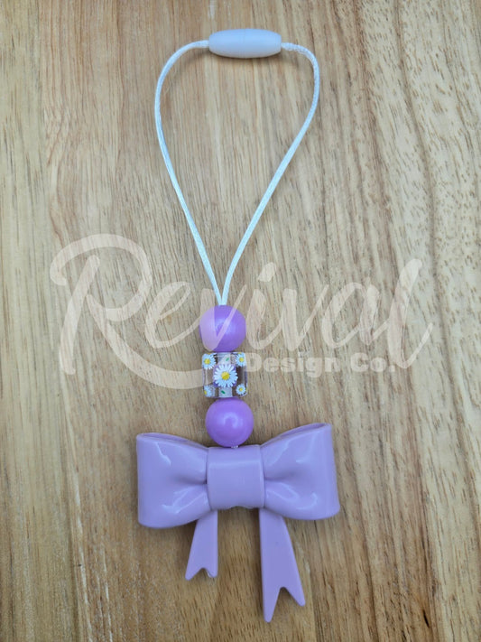 Lilac Lover - Bow Car Charm (Ready-To-Ship)