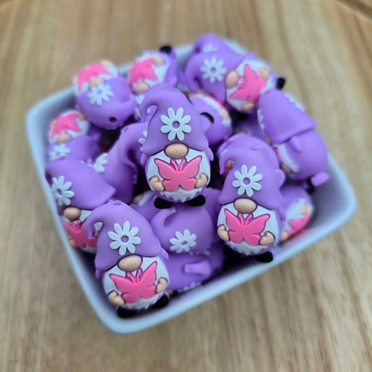 3D Butterfly Gnome - Silicone Focal Bead