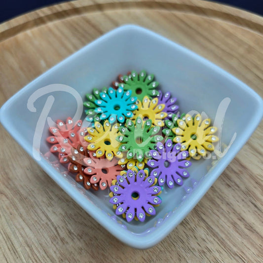23mm Acrylic Daisy Spacers (Pack of 25)