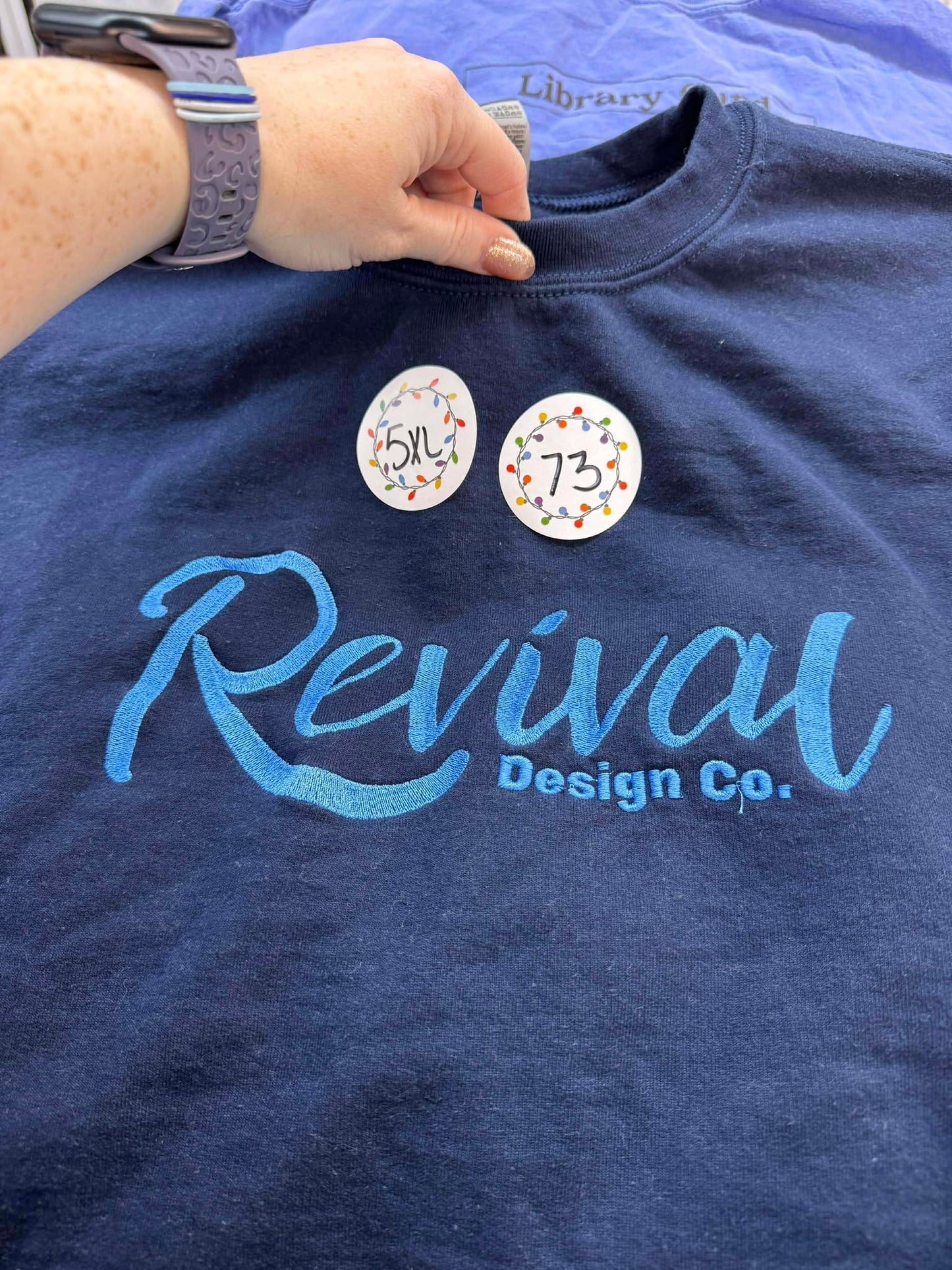 *Gently Worn* Embroidered Revival Crewneck (5XL)