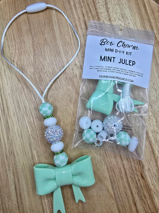Mini Bow Charm DIY Kit - Mint Julep