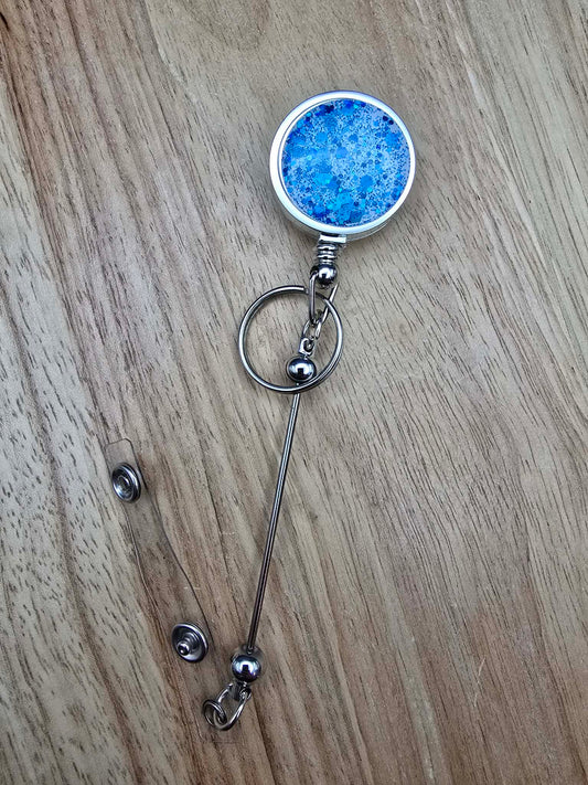 Elsa - Glitter Bar Badge Reel