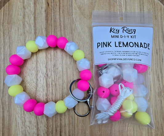 Mini DIY Wristlet Kit - Pink Lemonade
