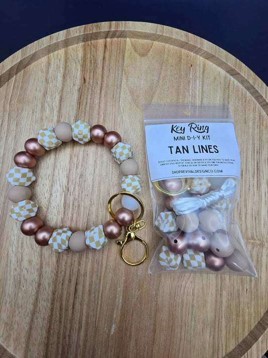 Mini DIY Wristlet Kit - Tan Lines