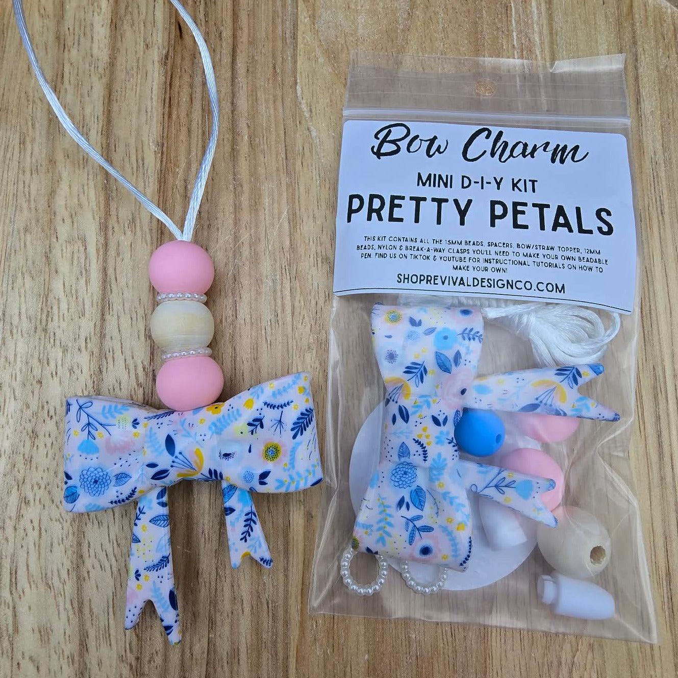 Mini Bow Charm DIY Kit - Pretty Petals