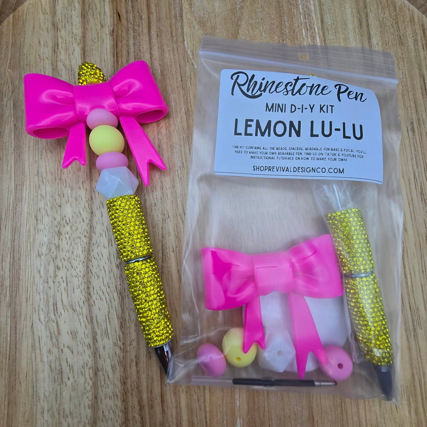 Mini Rhinestone Pen DIY Kit - Lemon Lu-Lu