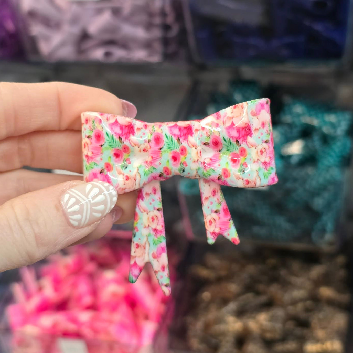Wildflower Wilber - Silicone Bow Focal/Straw Topper