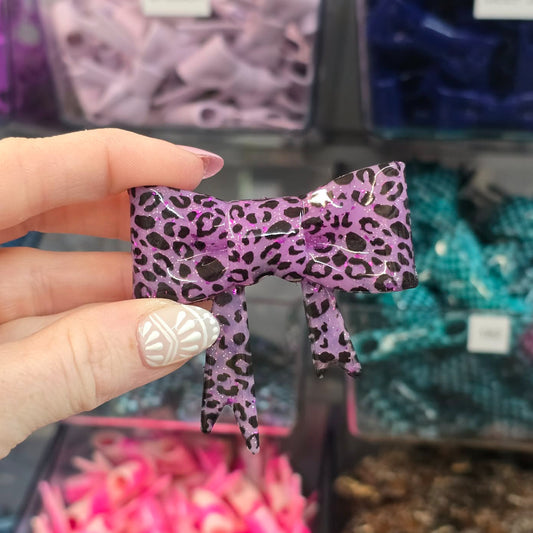 Violet Catwalk - Silicone Bow Focal/Straw Topper