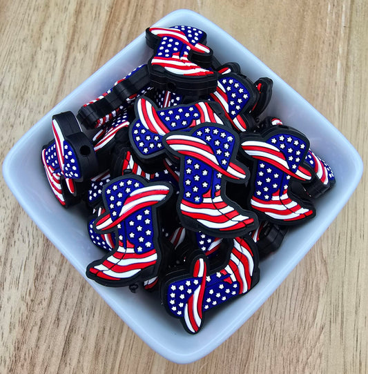 American Boot - Silicone Focal Bead
