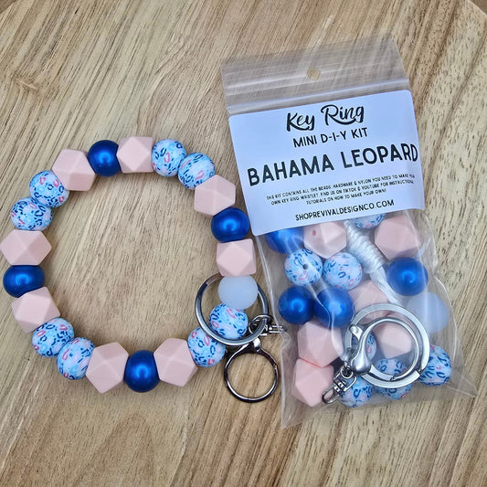 Mini DIY Wristlet Kit - Bahama Leopard