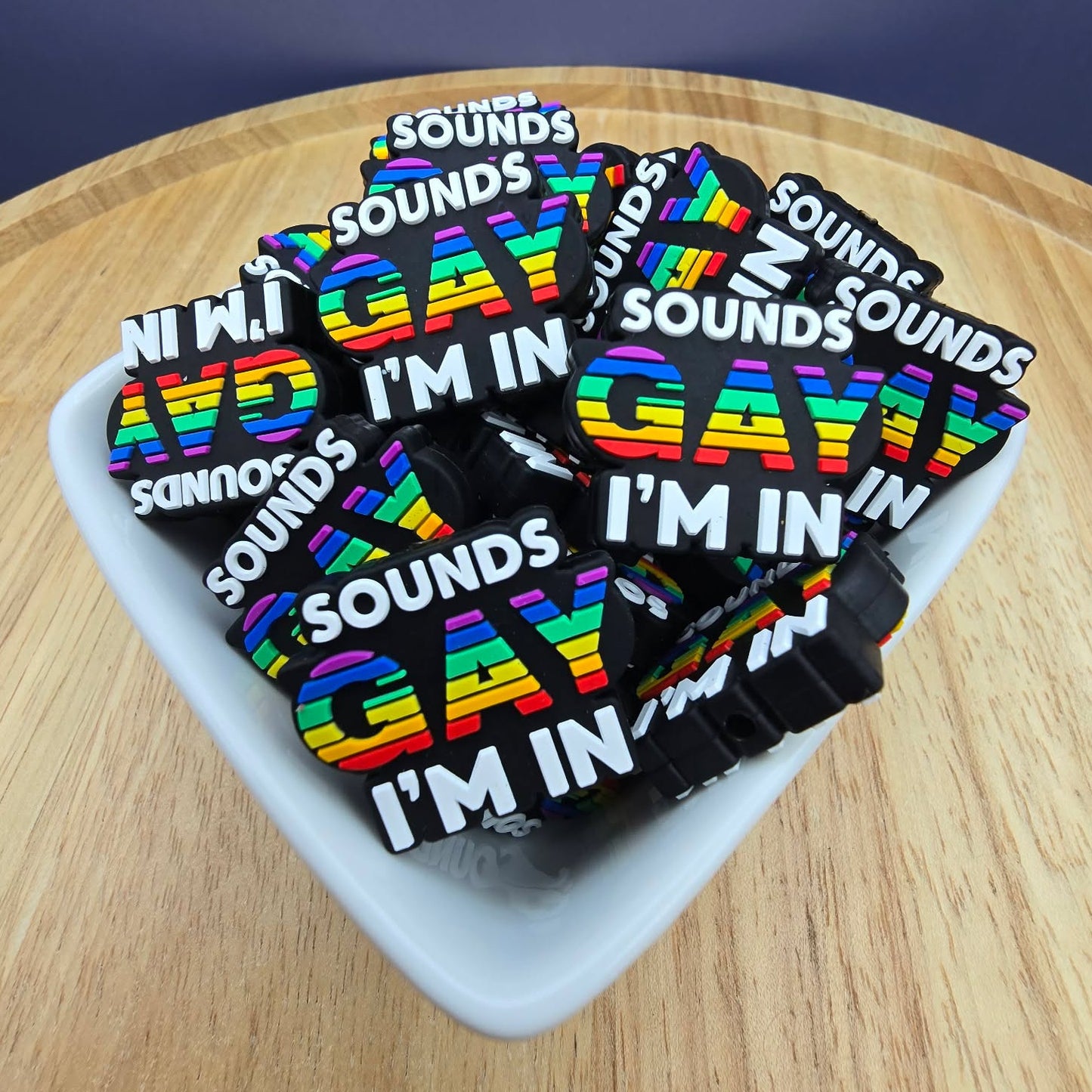 Sounds Gay, I'm In! - Silicone Focal Bead