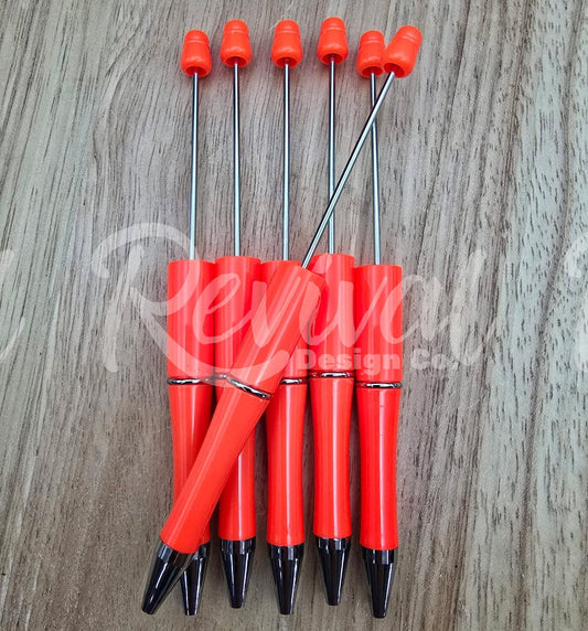 Neon Orange - Beadable Pen Base