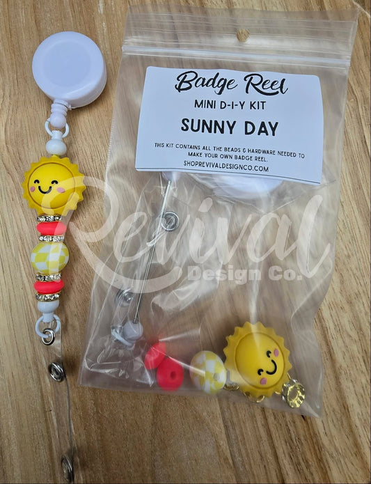 *Limited Edition* Mini DIY Badge Reel Kit - Sunny Day