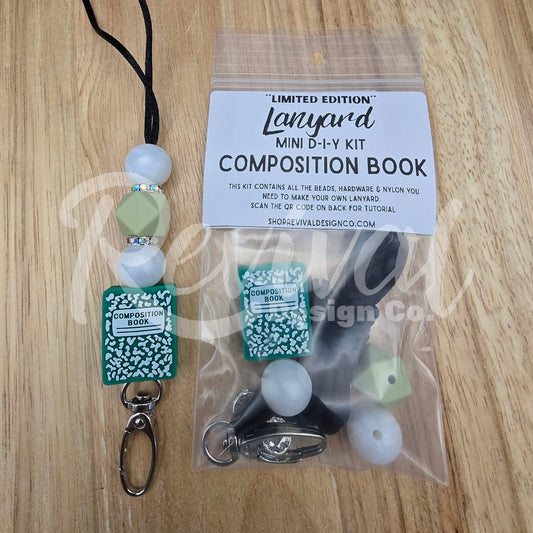 *Limited Edition* Mini DIY Lanyard Kit - Composition Book