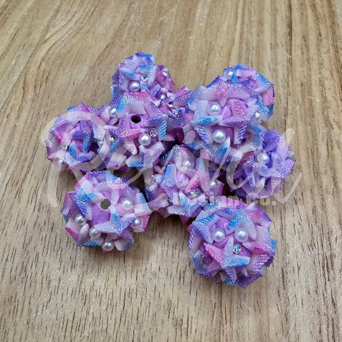 Fancy Starfish - 20mm Acrylic (Pack of 10)
