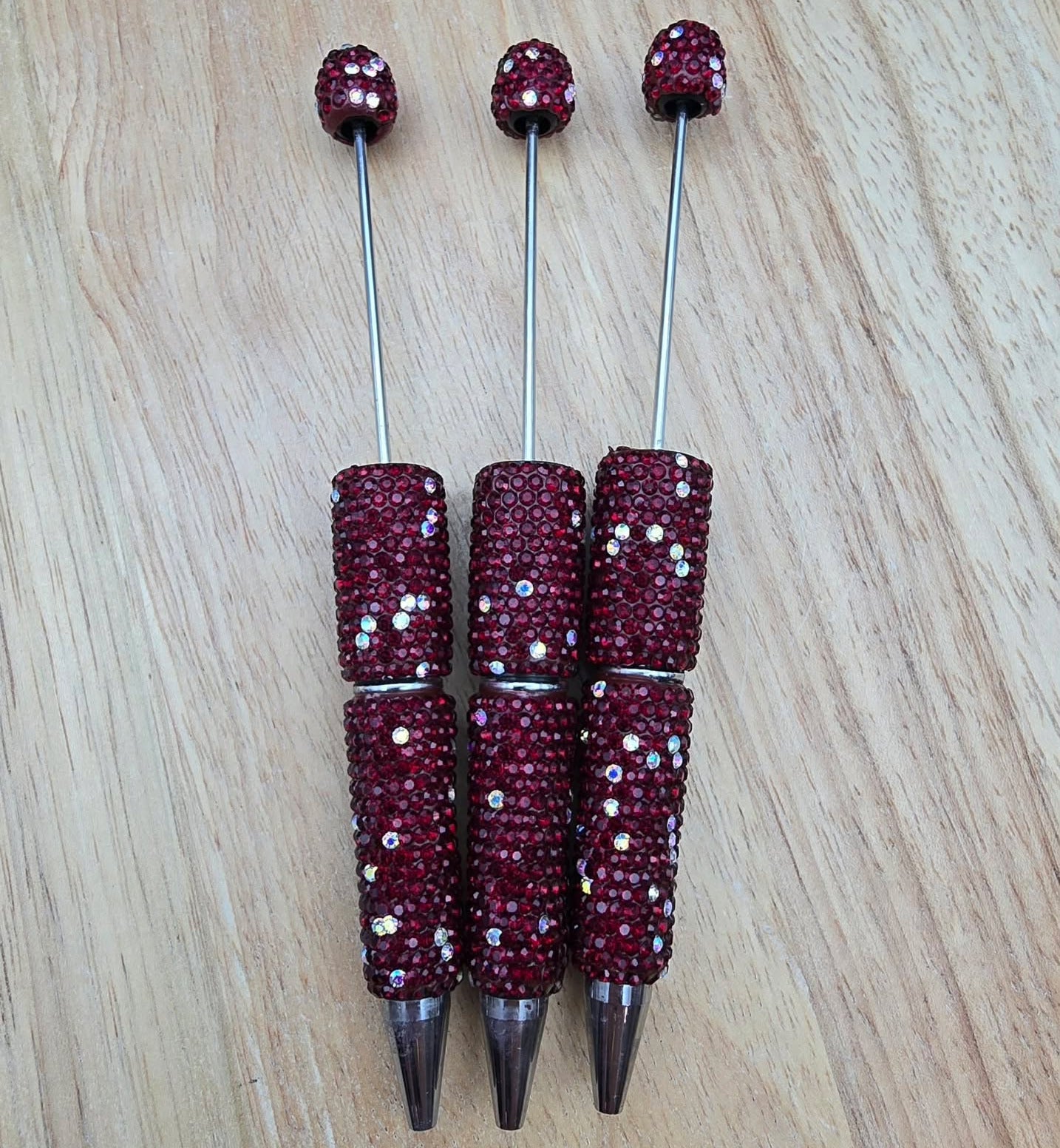 Rhinestone Beadable Pen - Mulled Wine