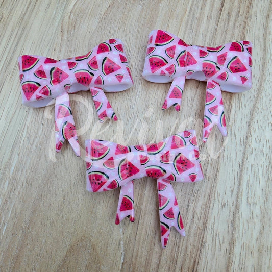 Watermelon - Silicone Bow Focal/Straw Topper
