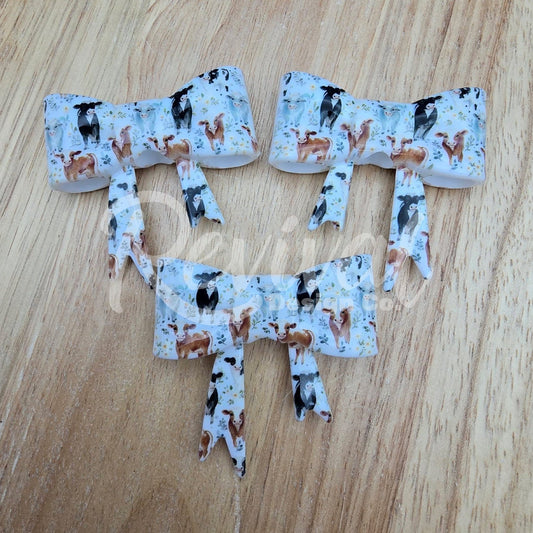 Highland Cow - Silicone Bow Focal/Straw Topper