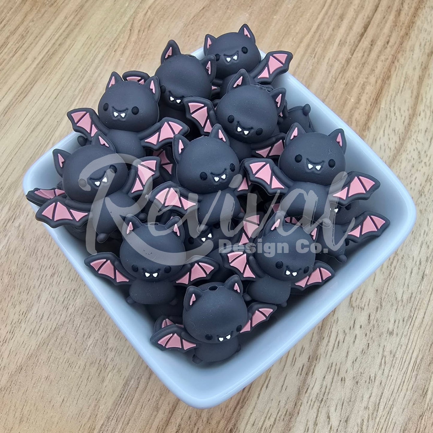 3D Baby Bat - Silicone Focal Bead