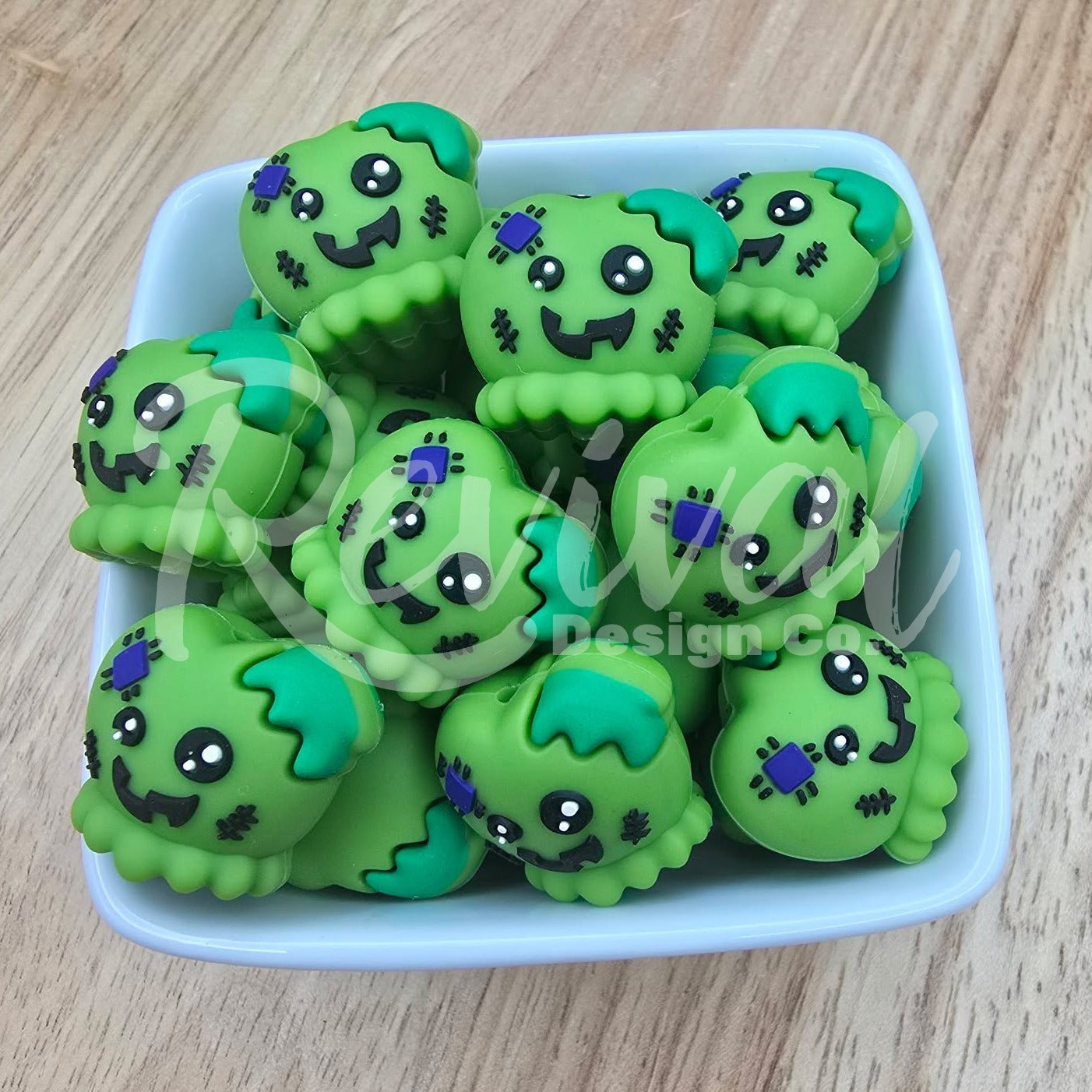 3D Franken Apple - Silicone Focal Bead