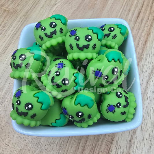 3D Franken Apple - Silicone Focal Bead