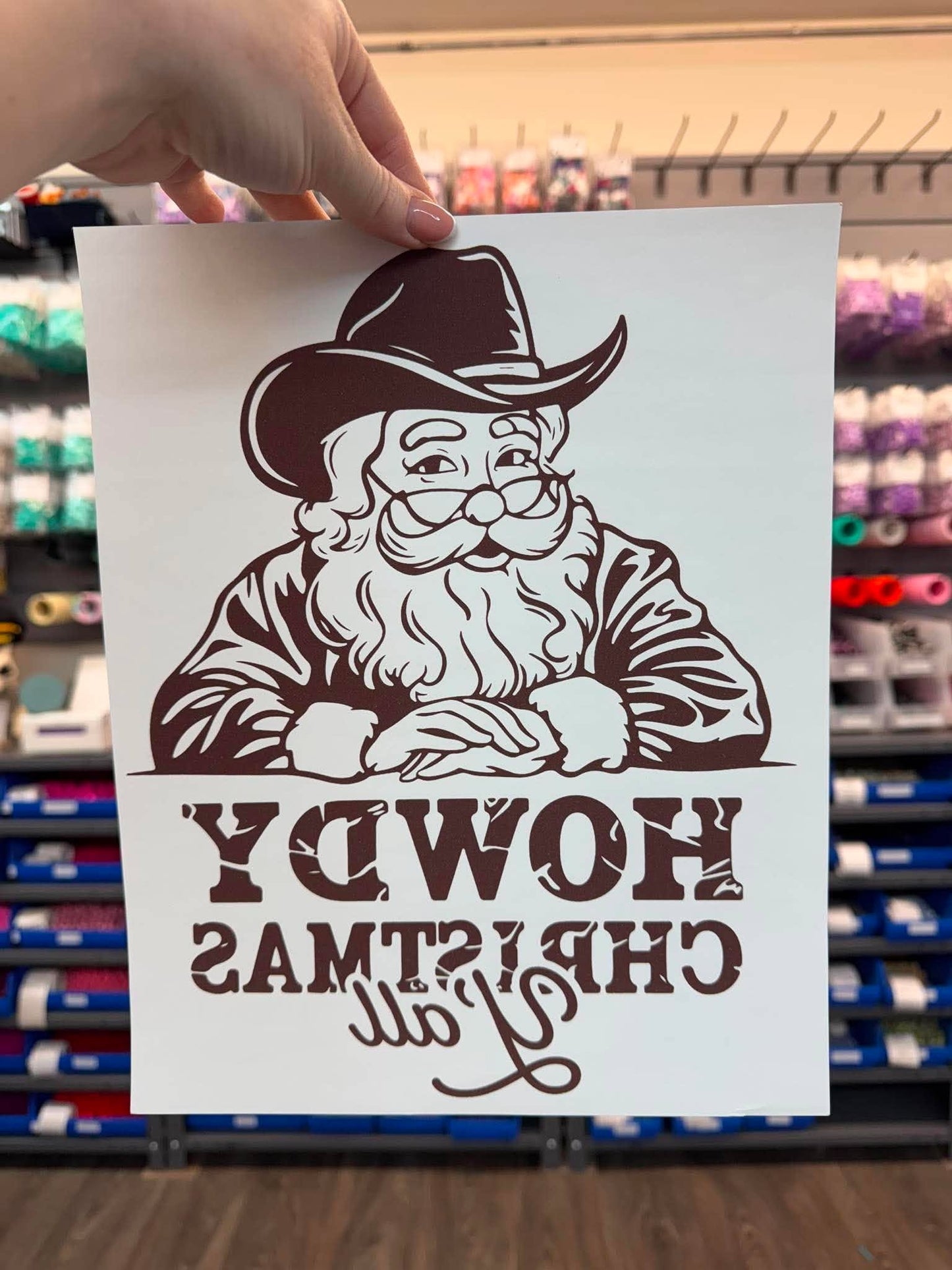 Howdy X-Mas Y'all - Screen Print