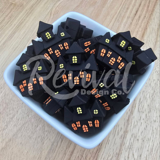 3D Haunted Mansion - Silicone Focal Bead