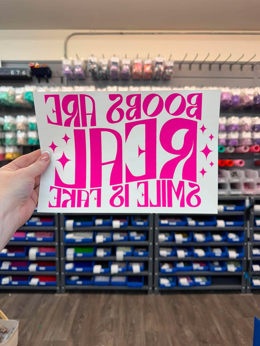 Real Boobs - Screen Print