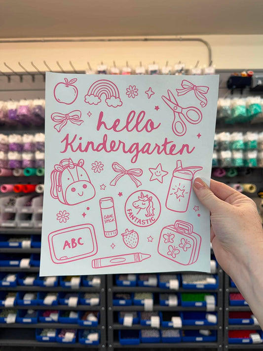 Pink Kindergarten - Screen Print