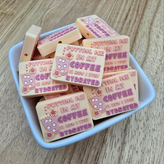 Iced Coffee - Silicone Focal Bead