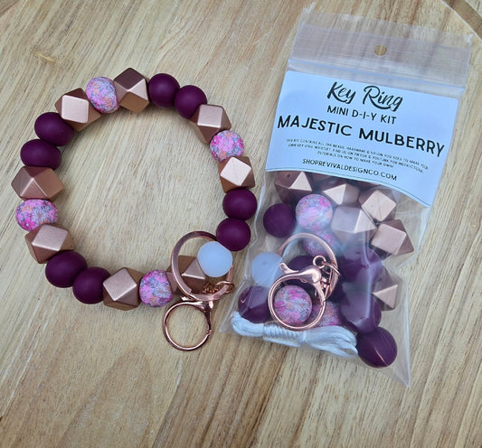 Mini DIY Wristlet Kit - Majestic Mulberry