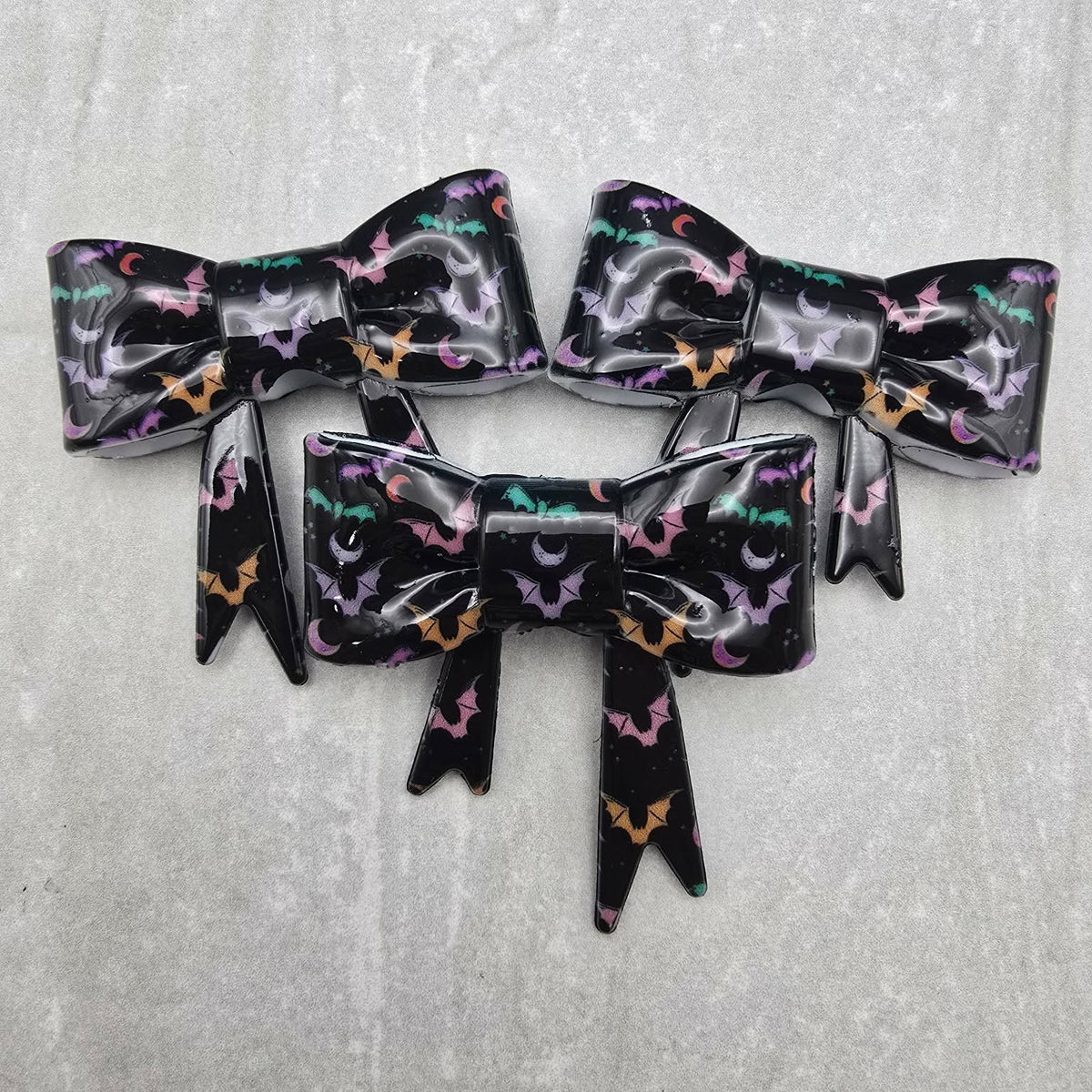Bat Attack - Silicone Bow Focal/Straw Topper