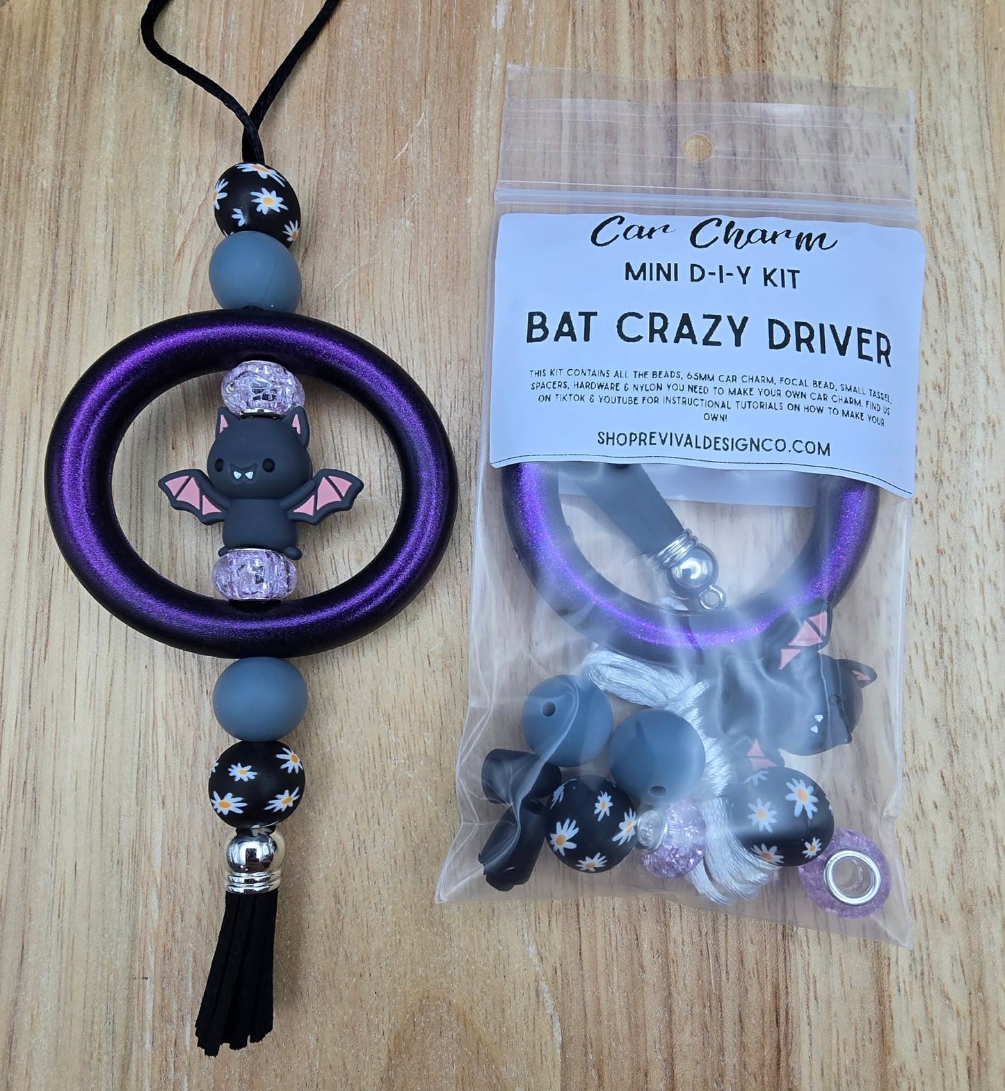 Mini Car Charm DIY Kit - Bat Crazy Driver