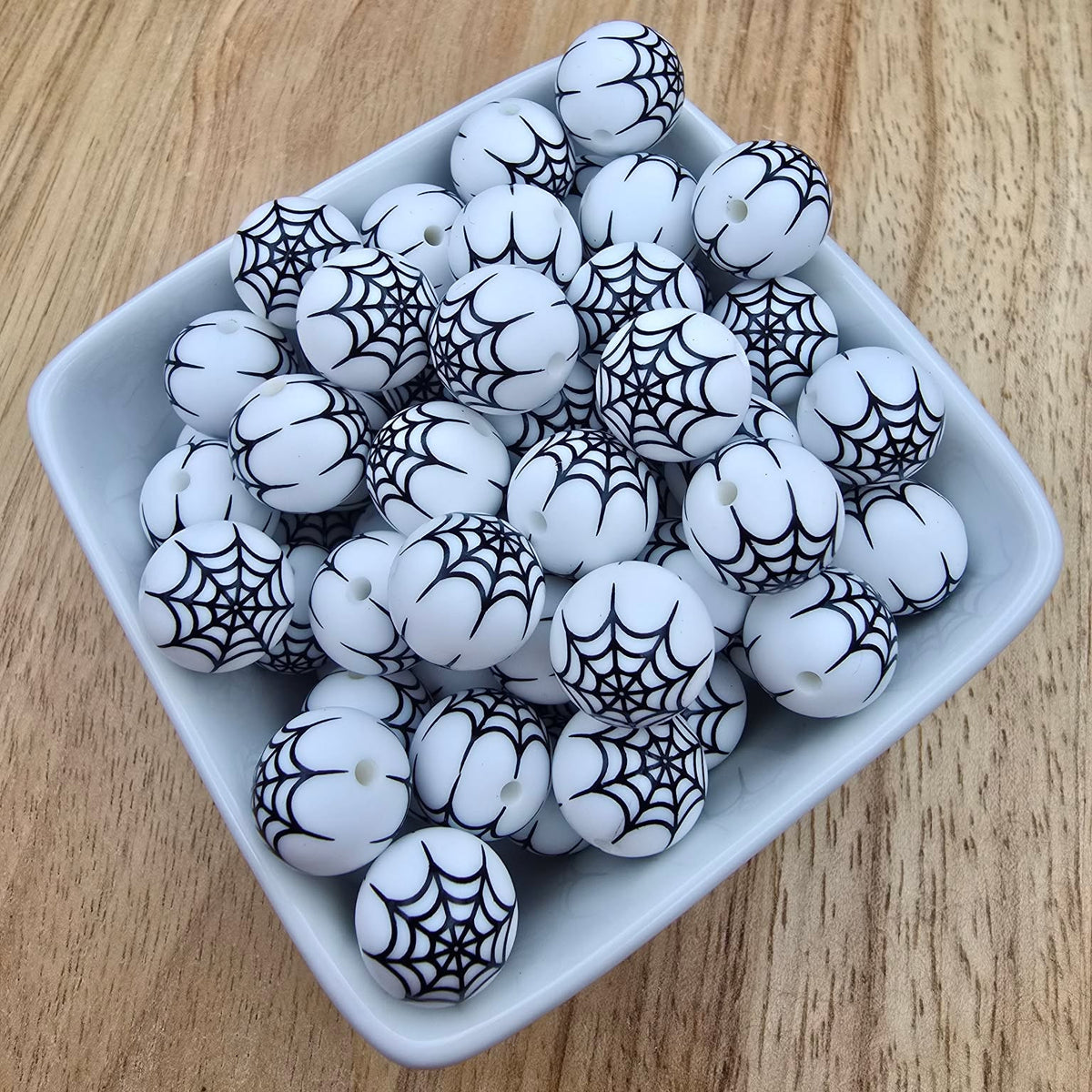 15mm Patterned Silicone Bead - Sticky Situation