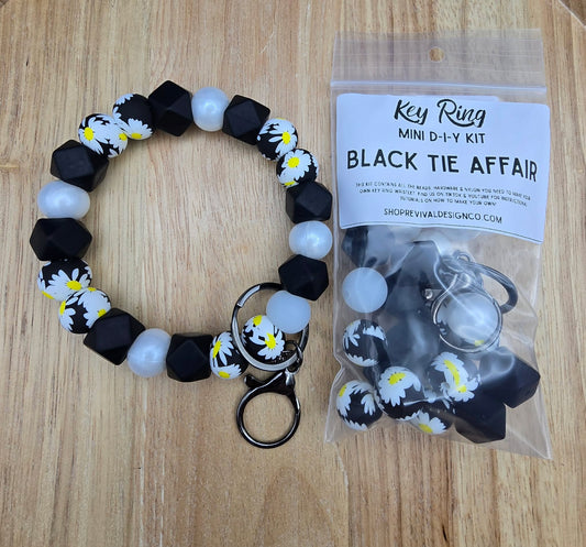 Mini DIY Wristlet Kit - Black Tie Affair