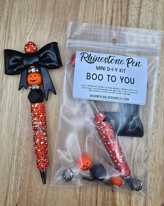 Mini Rhinestone Pen DIY Kit - Boo to You
