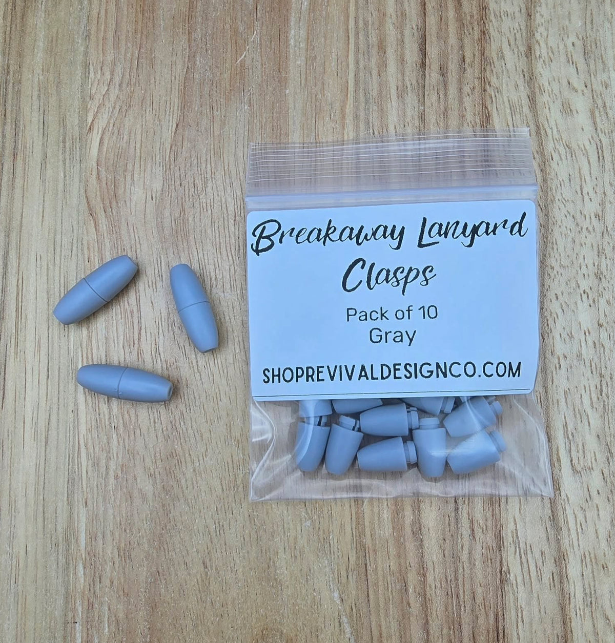 Gray - Break-Away Lanyard Clasp