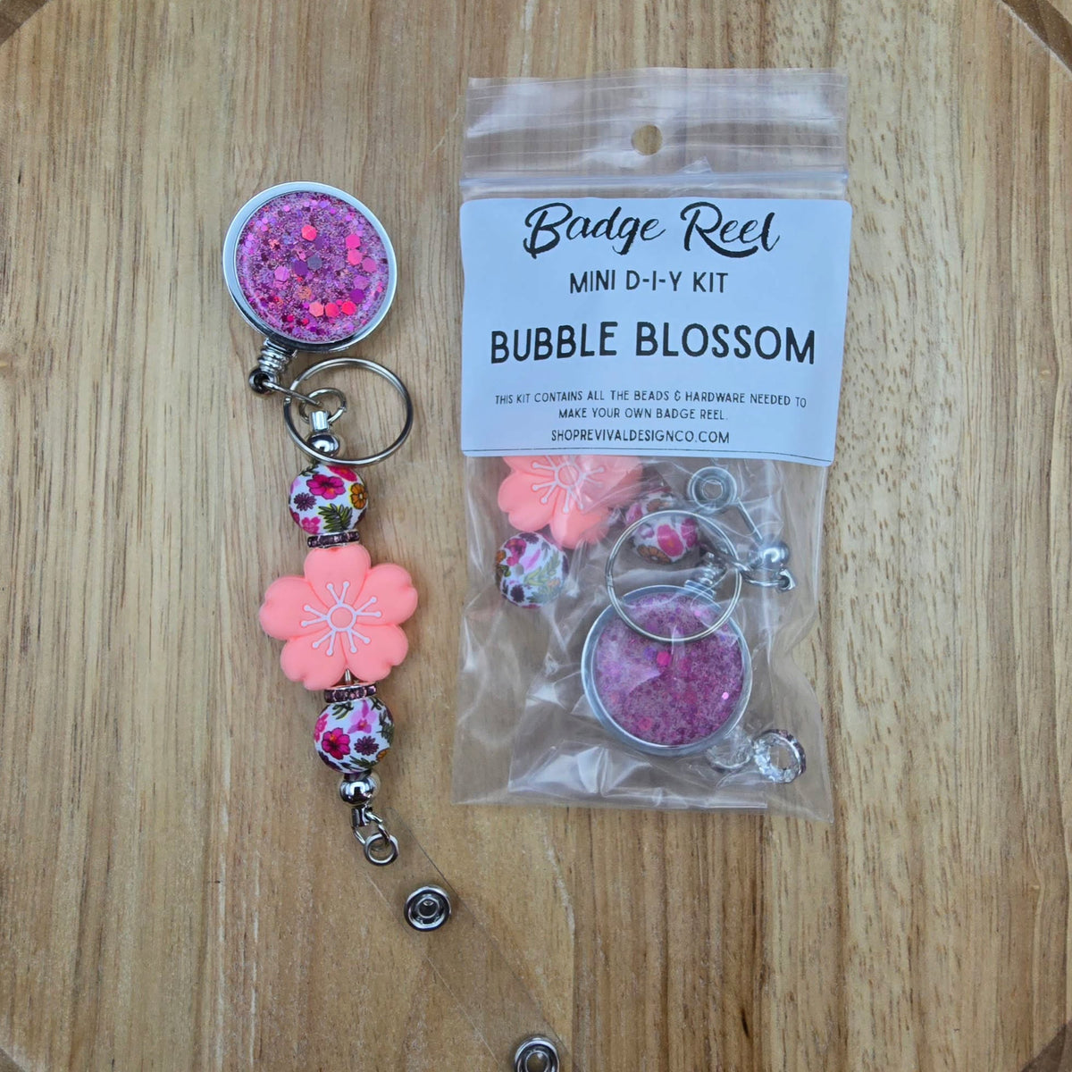 Mini DIY Badge Reel Kit - Bubble Blossom