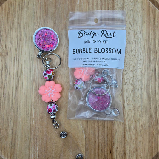 Mini DIY Badge Reel Kit - Bubble Blossom