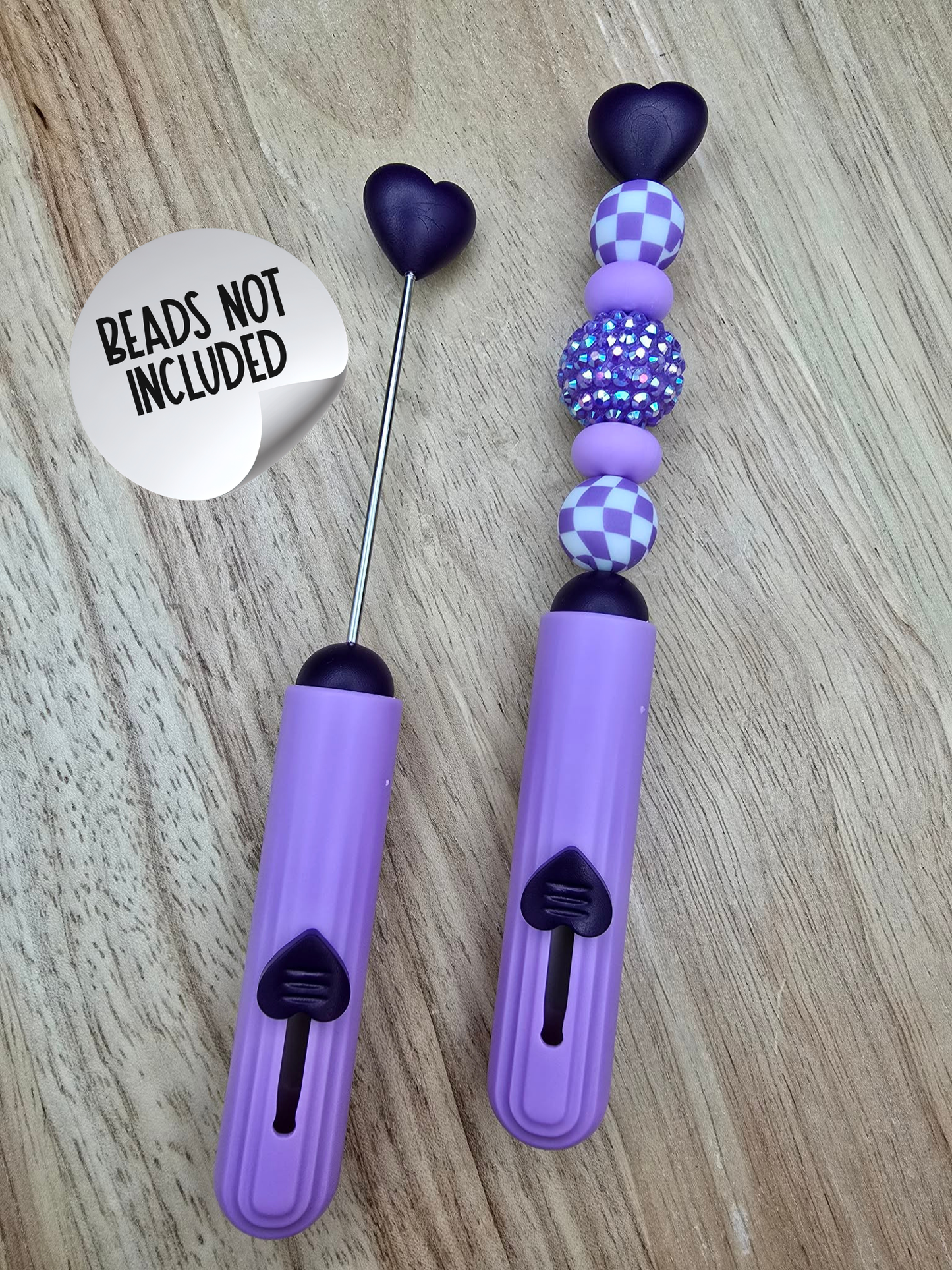 Beadable Heart Box Cutters - Purple