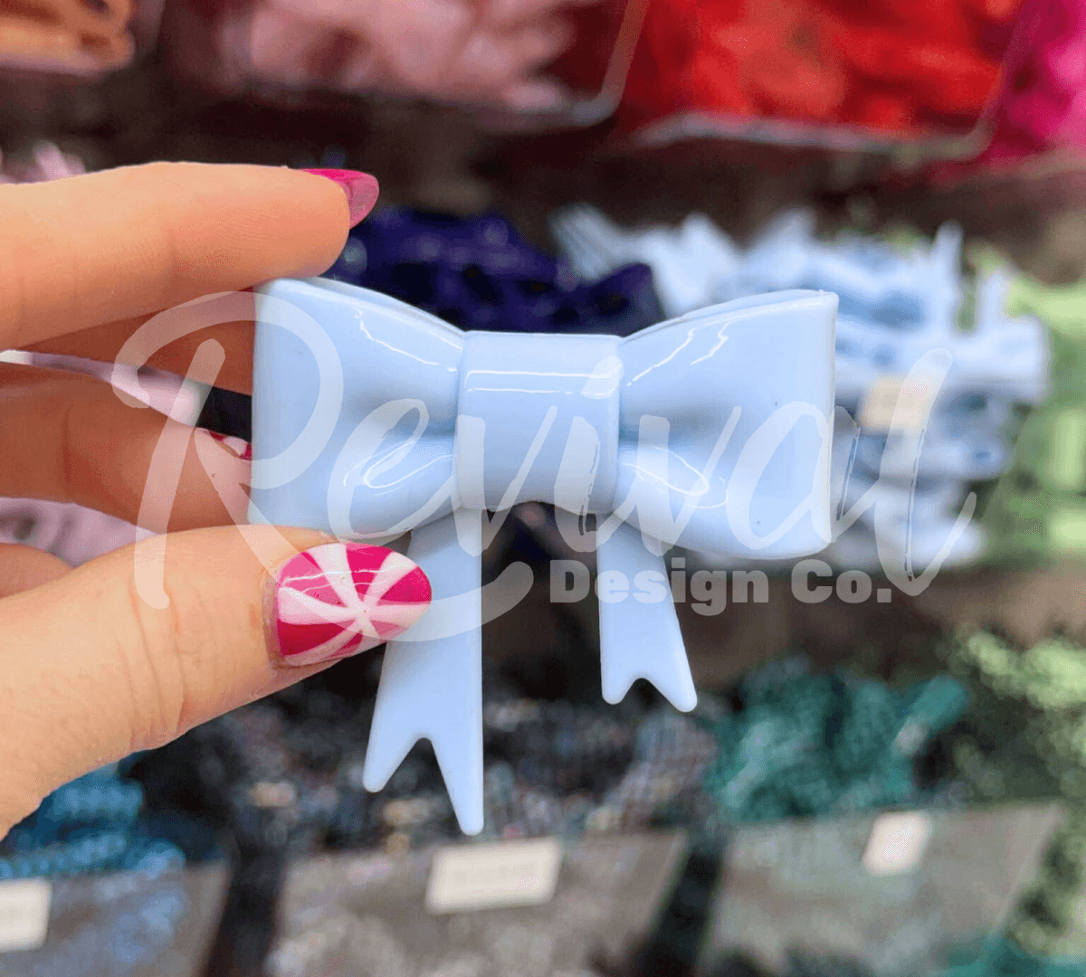 Capri - Silicone Bow Focal/Straw Topper